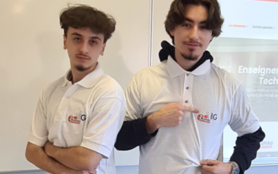 Charles et Enzo, élèves en STMG SIG font leur podcast